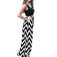 Load image into Gallery viewer, Striped Design Long Boho Dress