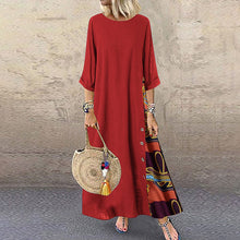 Load image into Gallery viewer, Patchwork Line Dress