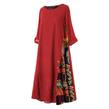 Load image into Gallery viewer, Patchwork Line Dress